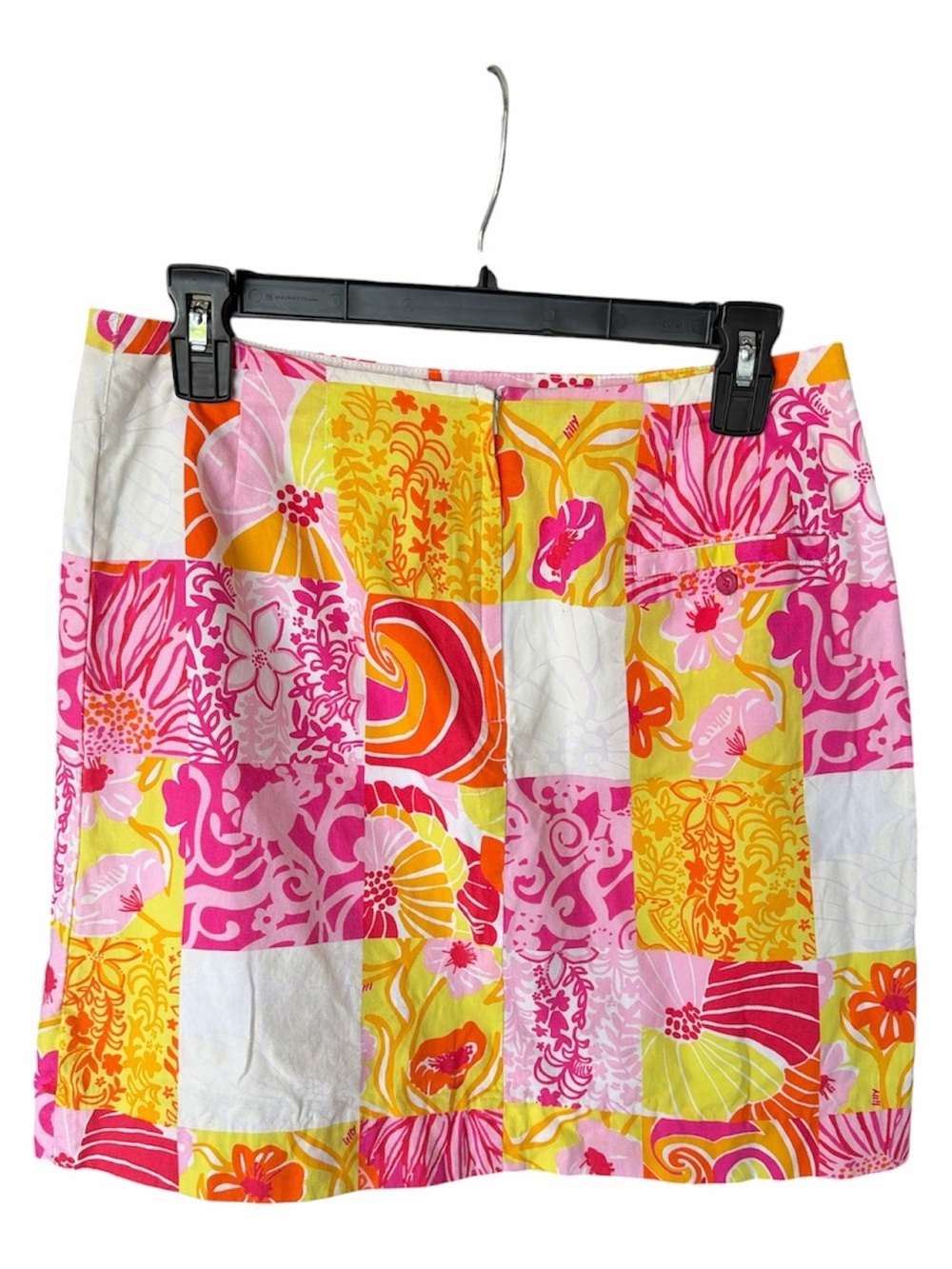 LILLY PULITZER Y2K Patchwork Floral Mini Skirt size 6 - Picture 2 of 8